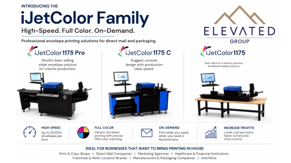 iJetColor High Speed Full Color Envelope Printers