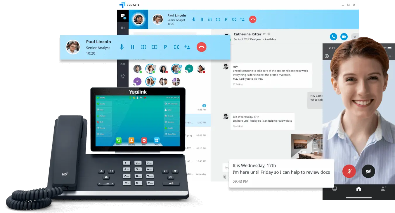 Business Phone System Desktop and Web Image